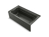 KOHLER Archer 72" x 36" alcove Heated BubbleMassage air bath and whirlpool, left drain