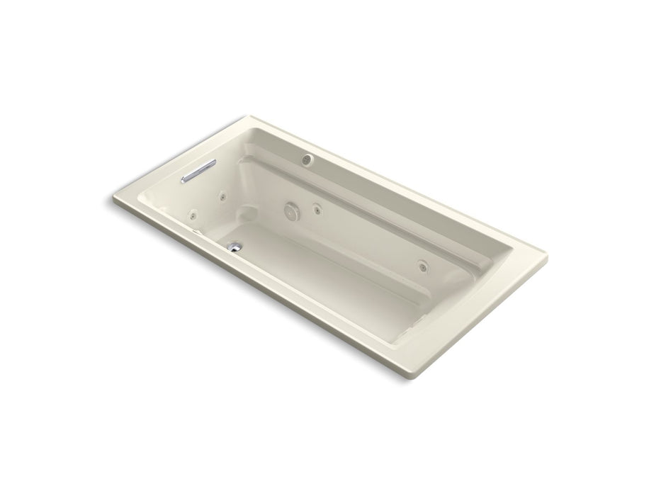 KOHLER Archer 72" x 36" drop-in Heated BubbleMassage air bath and whirlpool