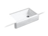KOHLER Hayridge Whitehaven 35-11/16" undermount single-bowl farmhouse kitchen sink