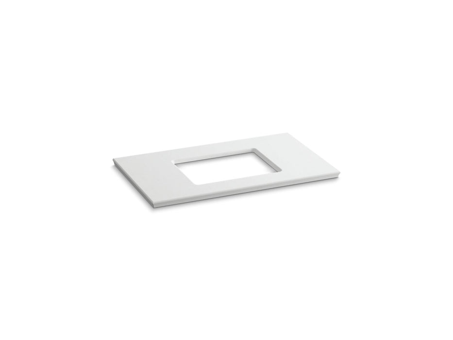 KOHLER Solid/Expressions 37" vanity top with single Verticyl rectangular cutout