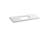KOHLER Solid/Expressions 49" vanity top with single Verticyl rectangular cutout