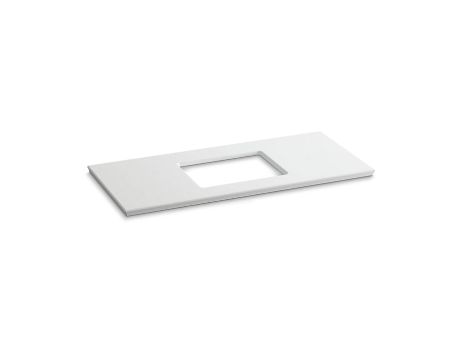 KOHLER Solid/Expressions 49" vanity top with single Verticyl rectangular cutout