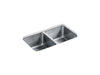 KOHLER K-3171-HCF Undertone Preserve 31-1/2" undermount double-bowl kitchen sink