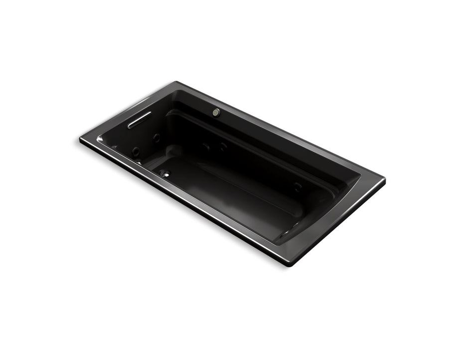KOHLER Archer 72" x 36" drop-in Heated BubbleMassage air bath and whirlpool
