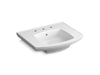 KOHLER K-24051-8 Kelston 23-3/4" rectangular pedestal bathroom sink