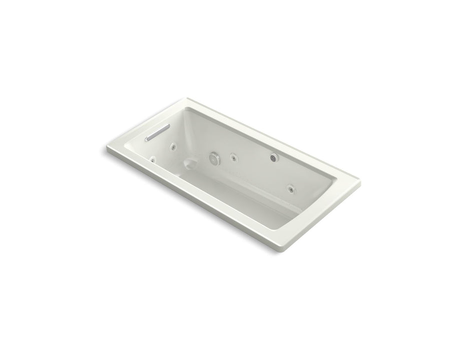KOHLER K-1947-XHGH Archer 60" x 30" drop-in Heated BubbleMassage air bath with whirlpool