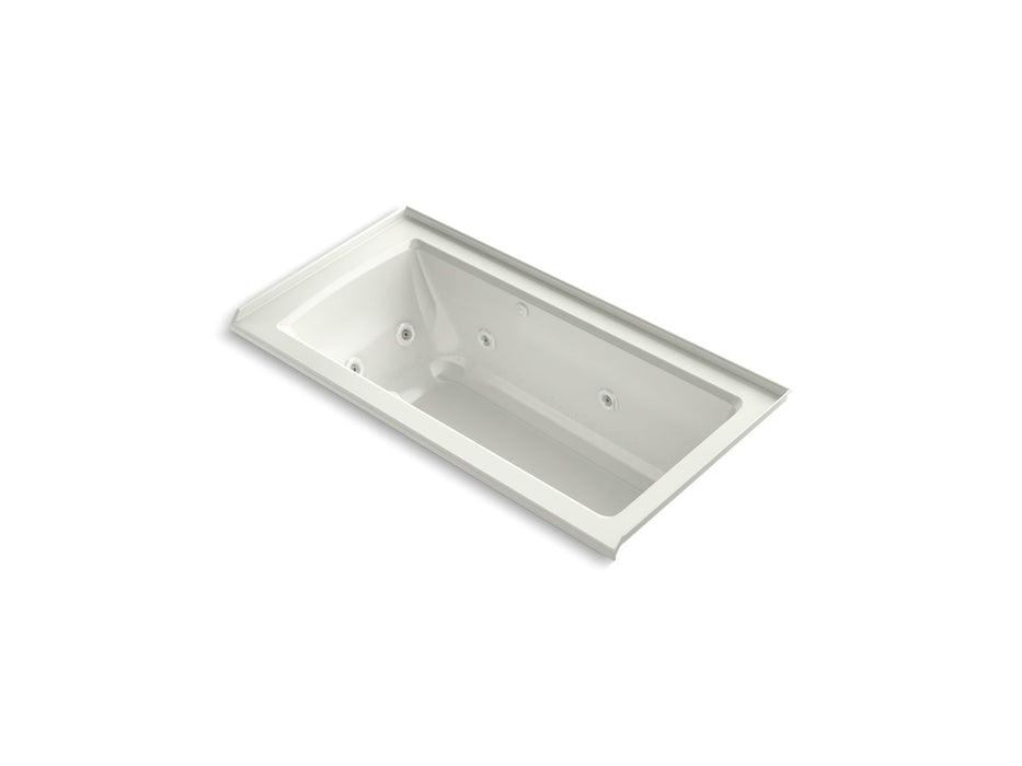 KOHLER K-1947-XHGHR Archer 60" x 30" alcove Heated BubbleMassage air bath and whirlpool, right drain
