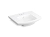 KOHLER K-24051-4 Kelston 23-3/4" rectangular pedestal bathroom sink