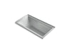 KOHLER Underscore 60" x 30" alcove bath with Bask heated surface, right drain