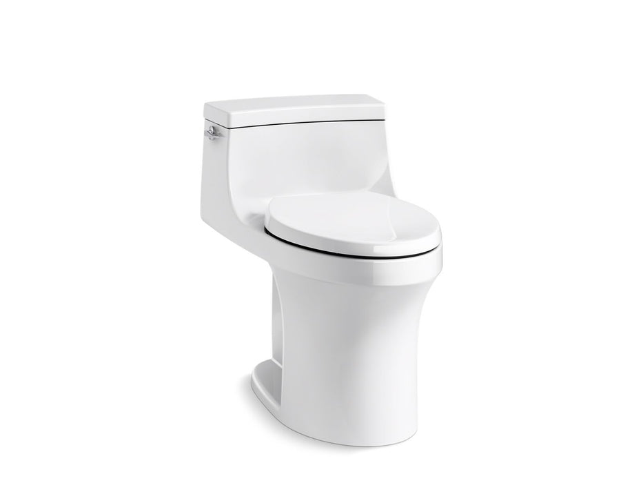 KOHLER K-5172 San Souci One-piece compact elongated toilet with concealed trapway, 1.28 gpf