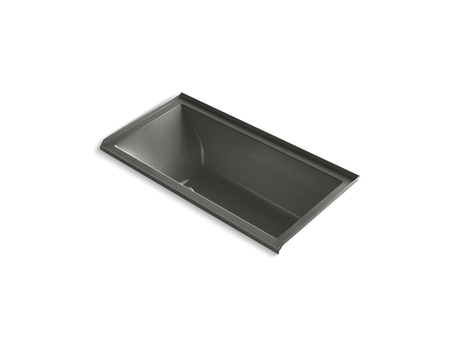 KOHLER Underscore 60" x 30" alcove Heated BubbleMassage air bath with Bask, right drain