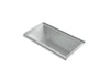 KOHLER Underscore 60" x 30" alcove Heated BubbleMassage air bath with Bask, right drain