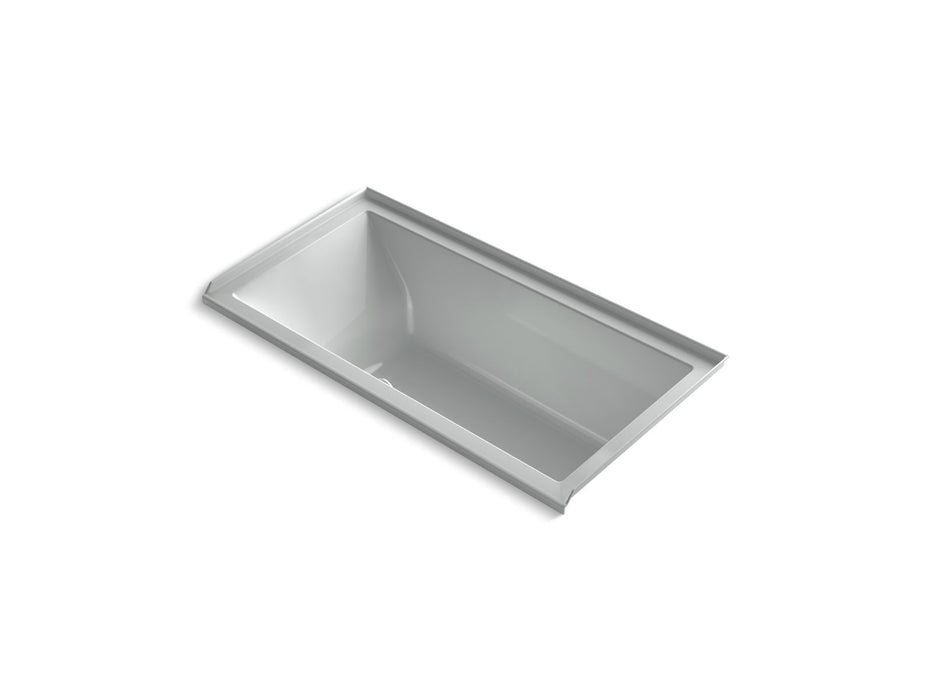 KOHLER Underscore 60" x 30" alcove Heated BubbleMassage air bath with Bask, right drain