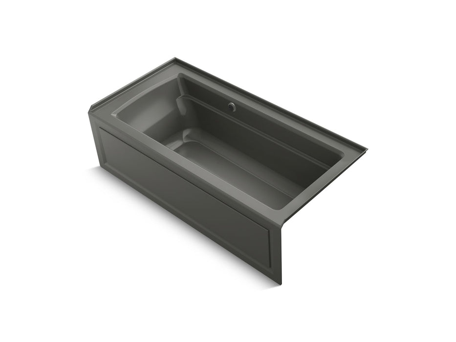 KOHLER K-1948-RAW Archer 66" x 32" alcove bath with Bask heated surface, right drain