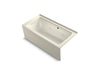 KOHLER Archer 60" x 30" alcove whirlpool bath with Bask heated surface, left drain