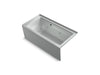 KOHLER K-1947-RAW Archer 60" x 30" alcove whirlpool bath with Bask heated surface, right drain