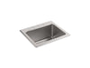 KOHLER K-5798-3 Ballad 25" top-mount single-bowl utility sink