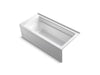 KOHLER Archer 66" x 32" alcove Heated BubbleMassage air bath with Bask heated surface, right drain