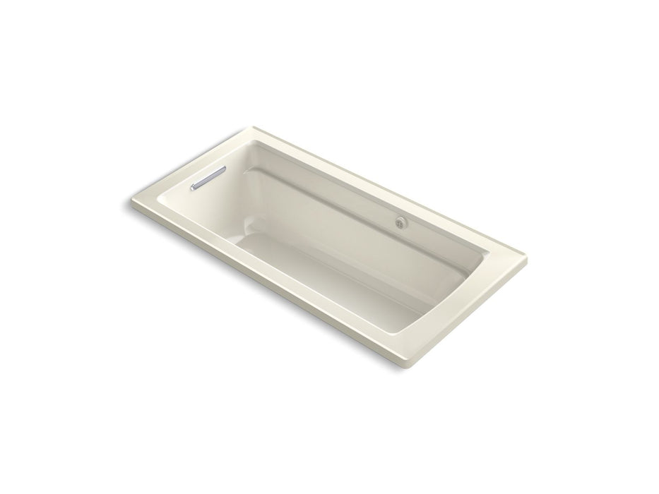 KOHLER Archer 66" x 32" drop-in Heated BubbleMassage air bath with whirlpool