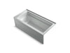 KOHLER Archer 66" x 32" alcove Heated BubbleMassage air bath with Bask heated surface, right drain