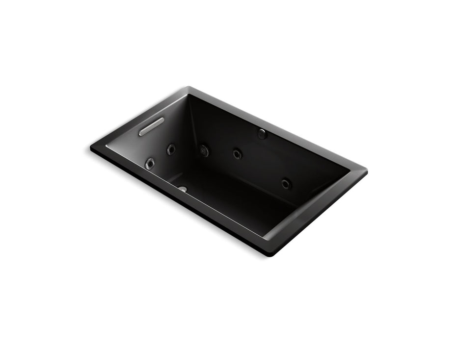 KOHLER K-1849-JH Underscore 60" x 36" drop-in heated whirlpool bath
