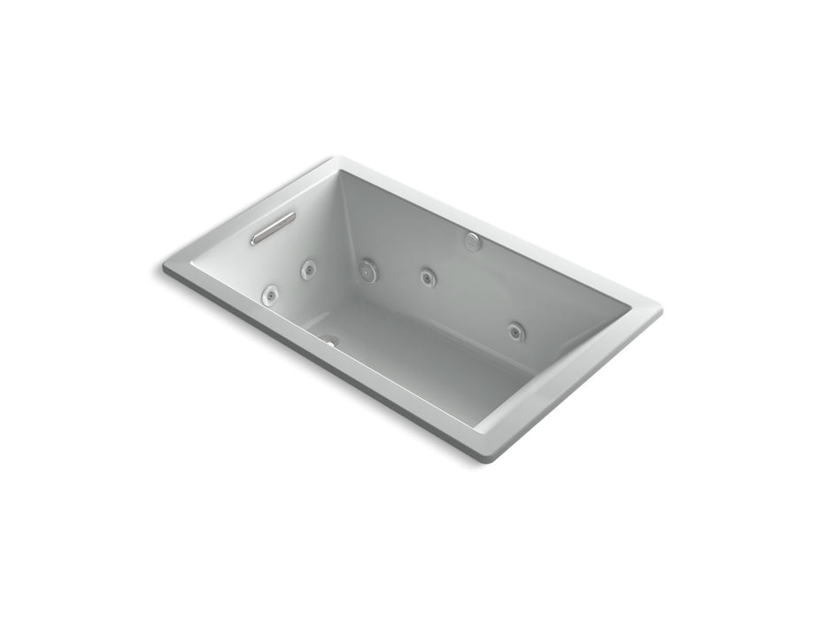 KOHLER K-1849-JH Underscore 60" x 36" drop-in heated whirlpool bath