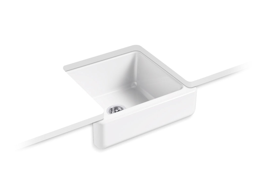 KOHLER K-5664 Whitehaven 23-1/2" undermount single-bowl farmhouse kitchen sink