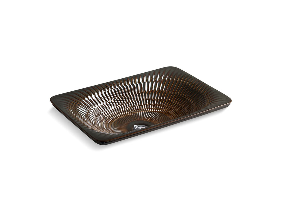 KOHLER K-17916-RL Derring Carillon 21" rectangular drop-in bathroom sink, no overflow