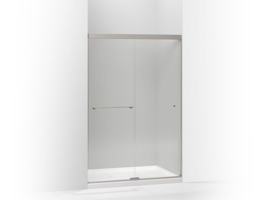 KOHLER Revel Sliding shower door, 70" H x 44-5/8 - 47-5/8" W, with 1/4" thick Crystal Clear glass