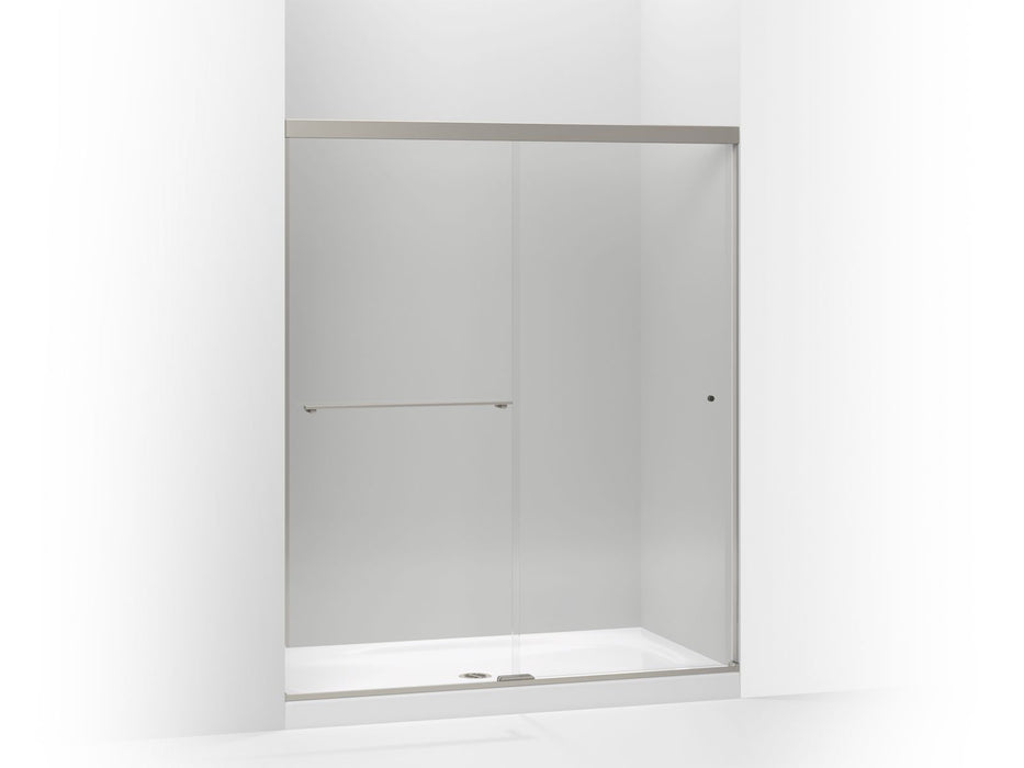 KOHLER K-707200-L Revel Sliding shower door, 70" H x 56-5/8 - 59-5/8" W, with 1/4" thick Crystal Clear glass