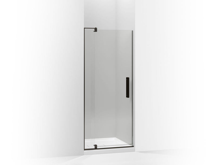 KOHLER K-707500-L Revel Pivot shower door, 70" H x 27-5/16 - 31-1/8" W, with 1/4" thick Crystal Clear glass