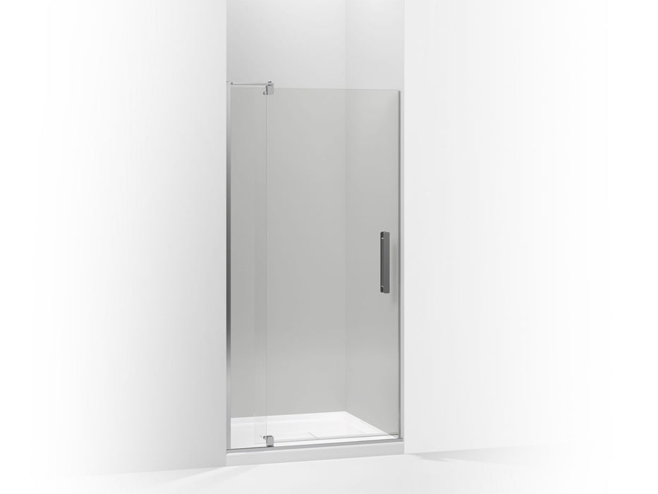 KOHLER K-707516-L Revel Pivot shower door, 74" H x 31-1/8 - 36" W, with 5/16" thick Crystal Clear glass