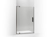 KOHLER Revel Pivot shower door, 74" H x 43-1/8 - 48" W, with 5/16" thick Crystal Clear glass