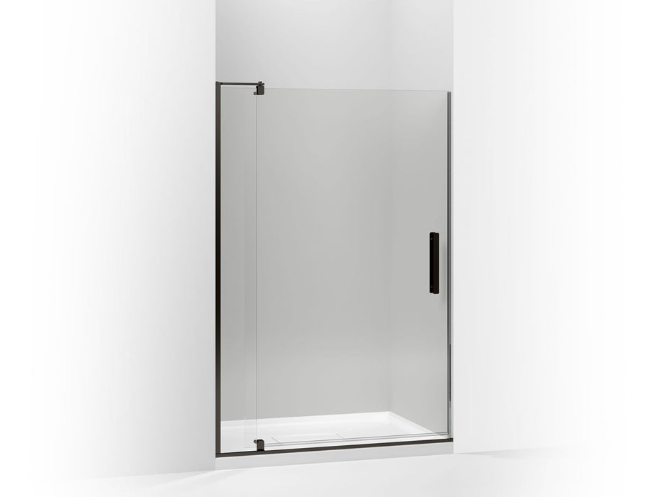 KOHLER Revel Pivot shower door, 74" H x 43-1/8 - 48" W, with 5/16" thick Crystal Clear glass