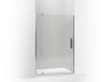 KOHLER Revel Pivot shower door, 74" H x 43-1/8 - 48" W, with 5/16" thick Crystal Clear glass