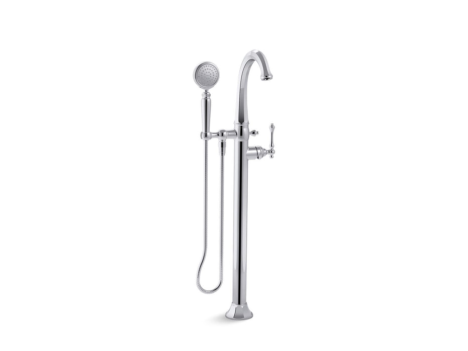 KOHLER K-T97332-4 Kelston Floor-mount bath filler trim with handshower