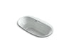 KOHLER K-5715-W1 Underscore 65-1/2" x 35-3/4" drop-in bath with Bask heated surface