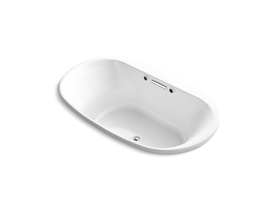 KOHLER K-5718-GHW Underscore 71-1/2" x 41-1/2" drop-in Heated BubbleMassage air bath with Bask heated surface