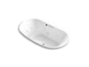KOHLER Underscore 72" x 42" drop-in heated whirlpool bath