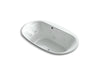 KOHLER Underscore 72" x 42" drop-in heated whirlpool bath