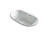 KOHLER K-5718-XHGH Underscore 71-1/2" x 41-1/2" drop-in Heated BubbleMassage air bath with whirlpool