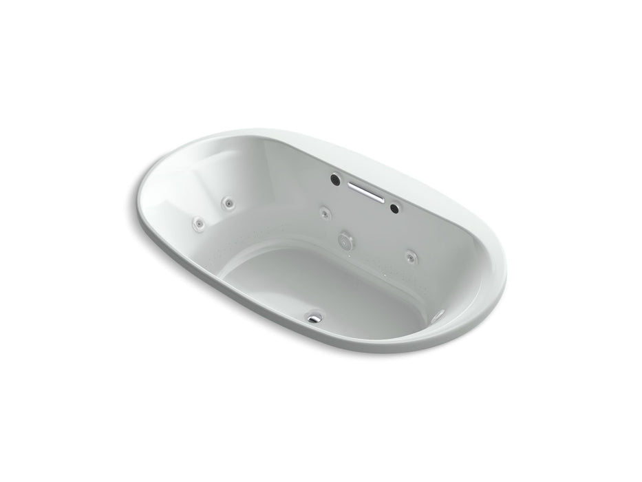 KOHLER K-5718-XHGH Underscore 71-1/2" x 41-1/2" drop-in Heated BubbleMassage air bath with whirlpool