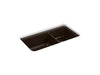 KOHLER Cairn 33-1/2" undermount double-bowl kitchen sink