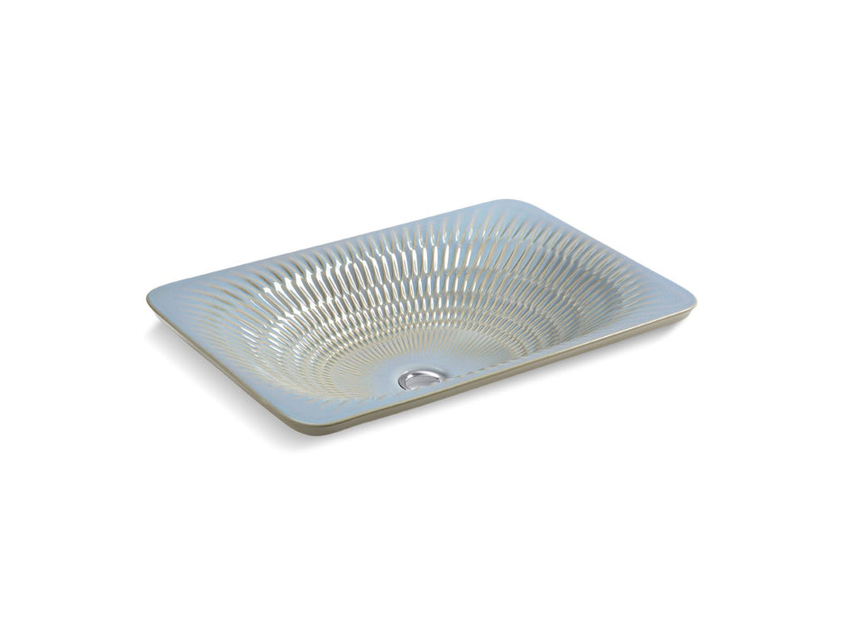 KOHLER K-17916-RL Derring Carillon 21" rectangular drop-in bathroom sink, no overflow