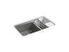 KOHLER Riverby 33" undermount double-bowl workstation kitchen sink