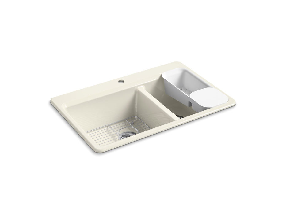 KOHLER Riverby 33" top-mount double-bowl workstation kitchen sink
