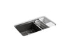 KOHLER Riverby 33" undermount double-bowl workstation kitchen sink