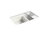 KOHLER Riverby 33" undermount double-bowl workstation kitchen sink
