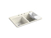 KOHLER Riverby 33" top-mount double-bowl workstation kitchen sink
