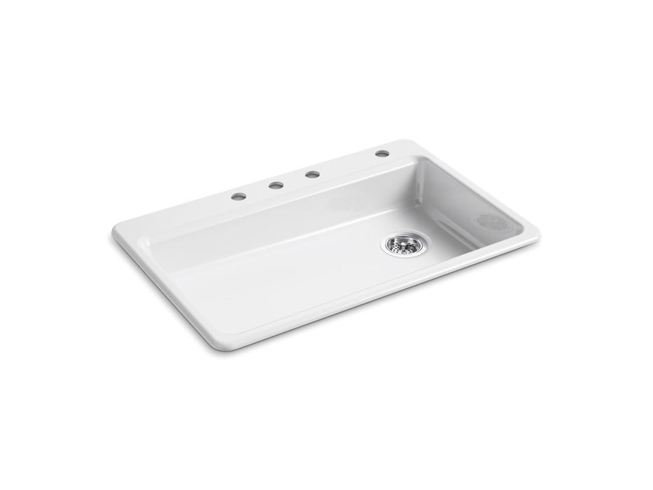 KOHLER Riverby 33" top-mount single-bowl kitchen sink